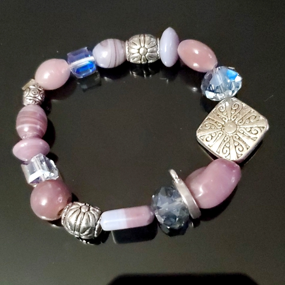 Gem Stone Beaded Bracelt